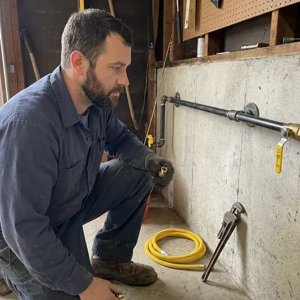 Local gas line installation by HRL Plumbing, Columbus, OH