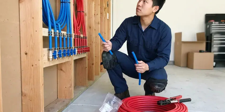 HRL Plumbing technician providing slab leak detection in Columbus