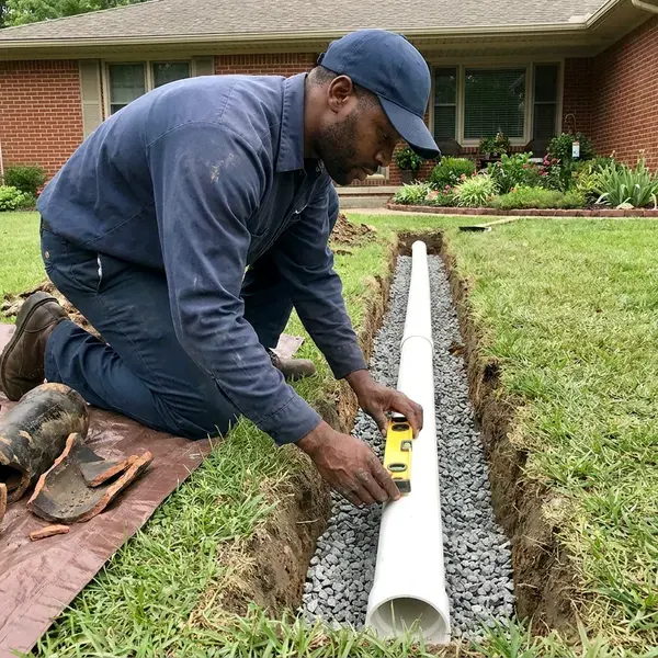 HRL Plumbing technician providing sewer repair in Columbus, OH