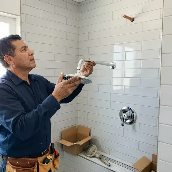 Local shower installation by HRL Plumbing, Columbus, OH
