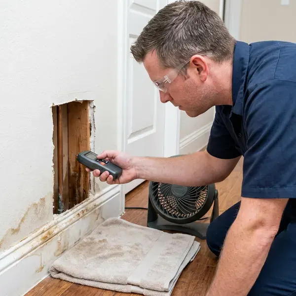 HRL Plumbing technician providing water leak detection in Columbus, OH